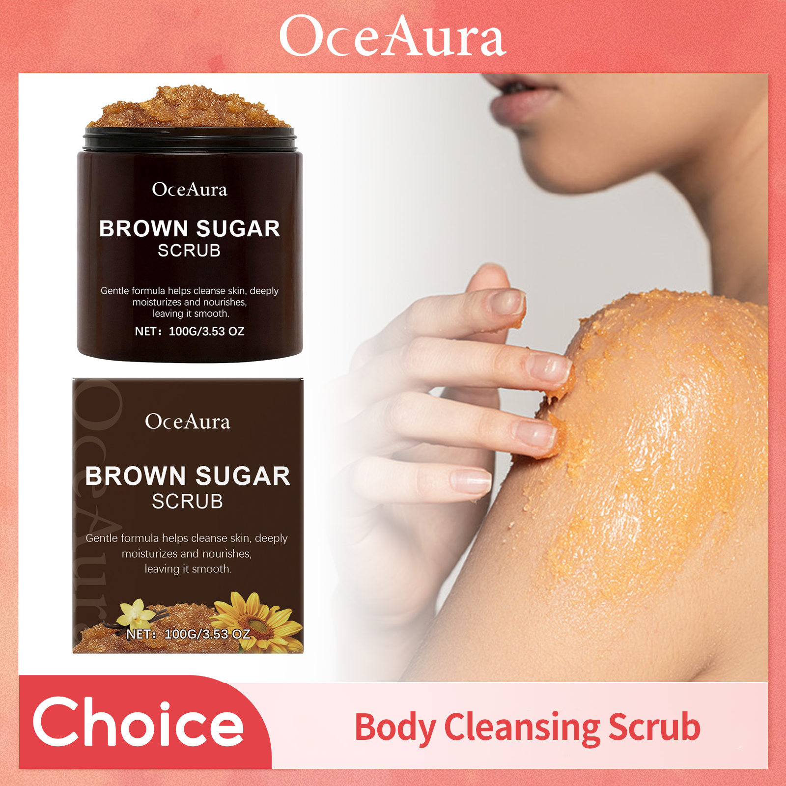 Sugar Scrub Coffee - Brown Sugar Body Scrub Deep Cleansing