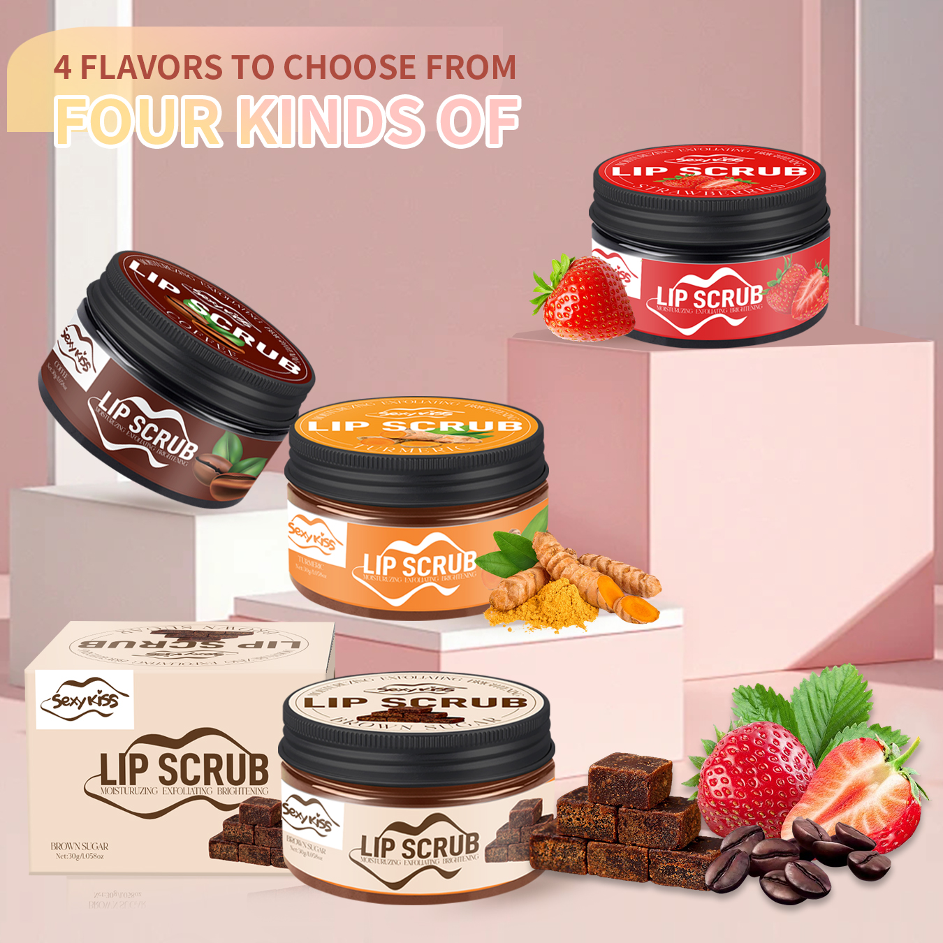 Strawberry, Coffee, brown Suga - огляд і ціна Sugar Scrub Coffee