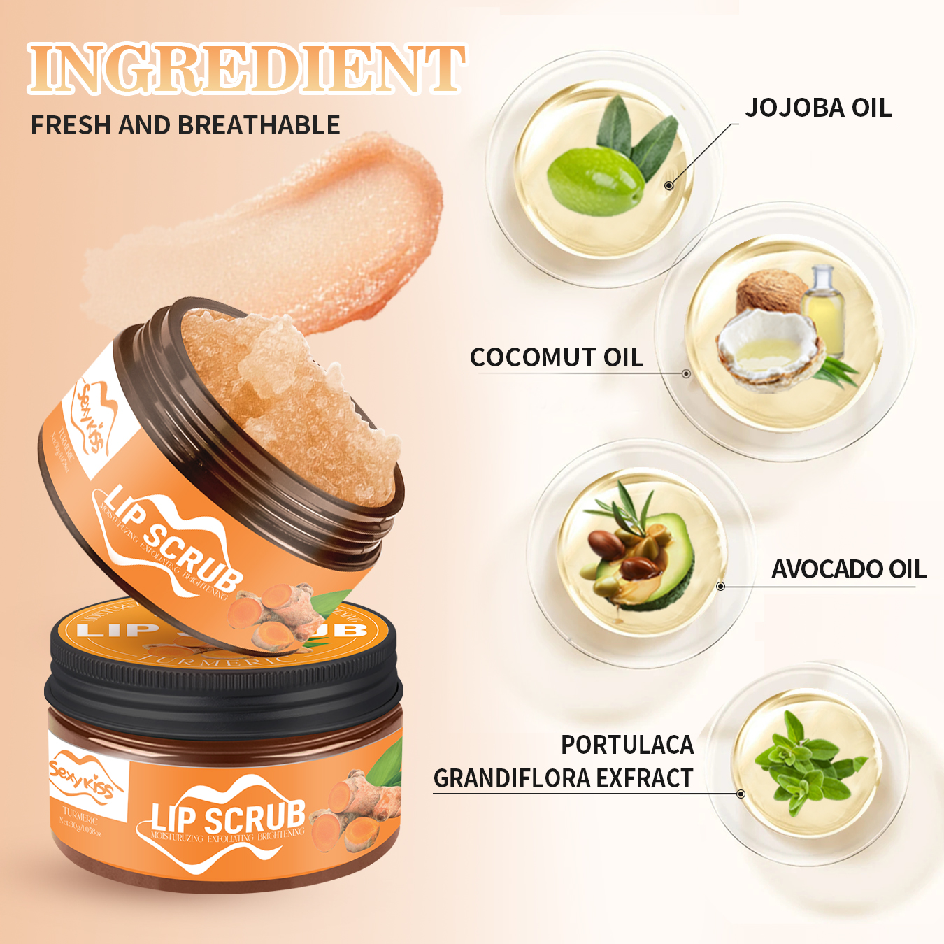 Strawberry, Coffee, brown Suga - огляд і ціна Sugar Scrub Coffee