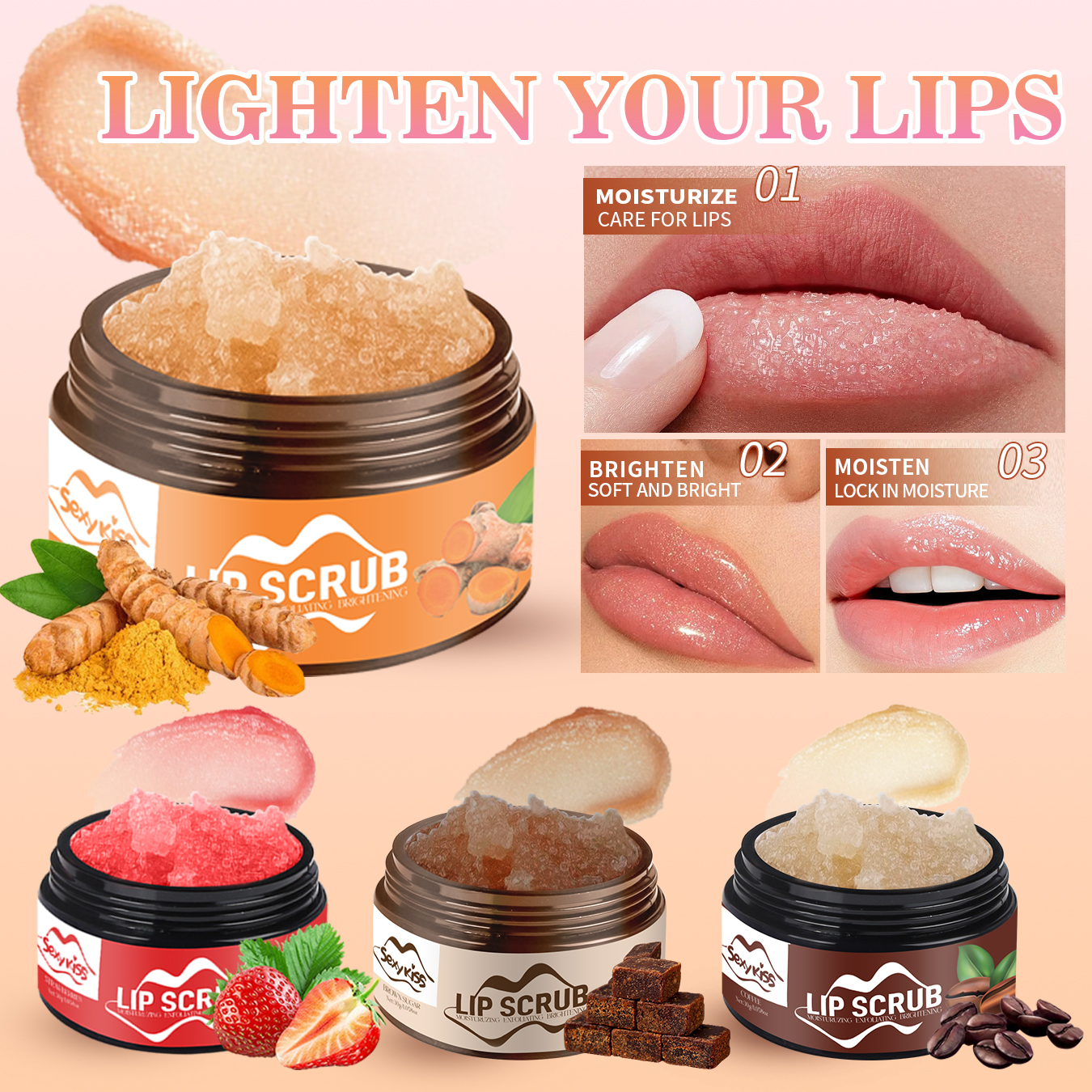 Strawberry, Coffee, brown Suga - огляд і ціна Sugar Scrub Coffee