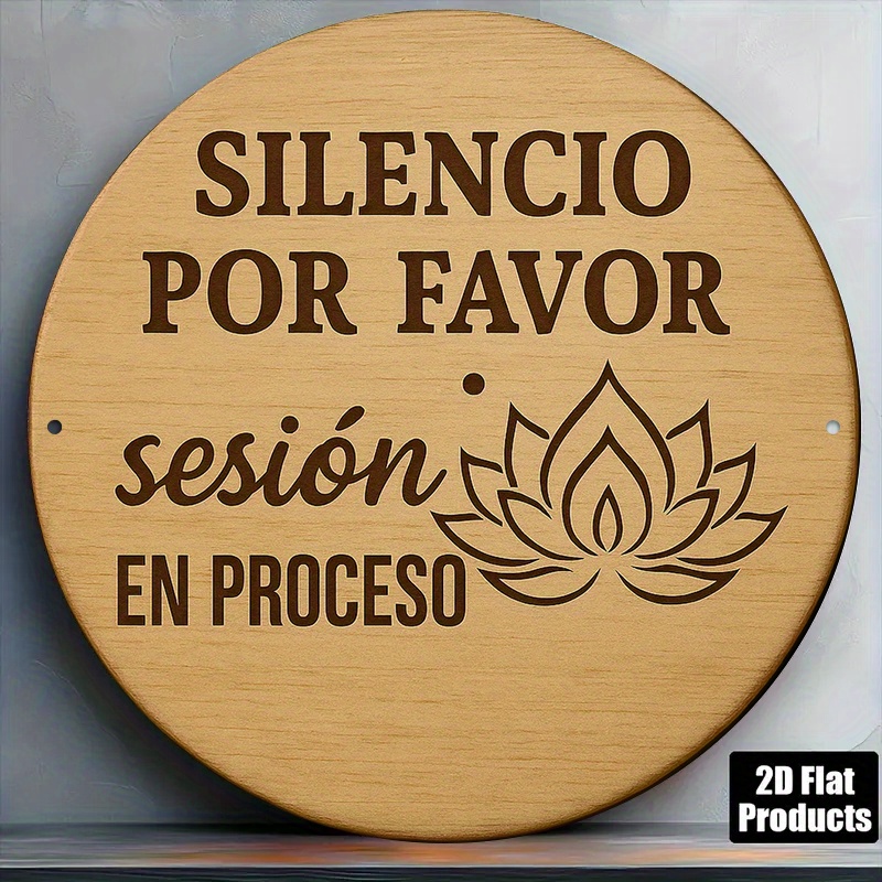 2D Metal Sign Silencio Por Fav - огляд і ціна Spa Wellness Yoga