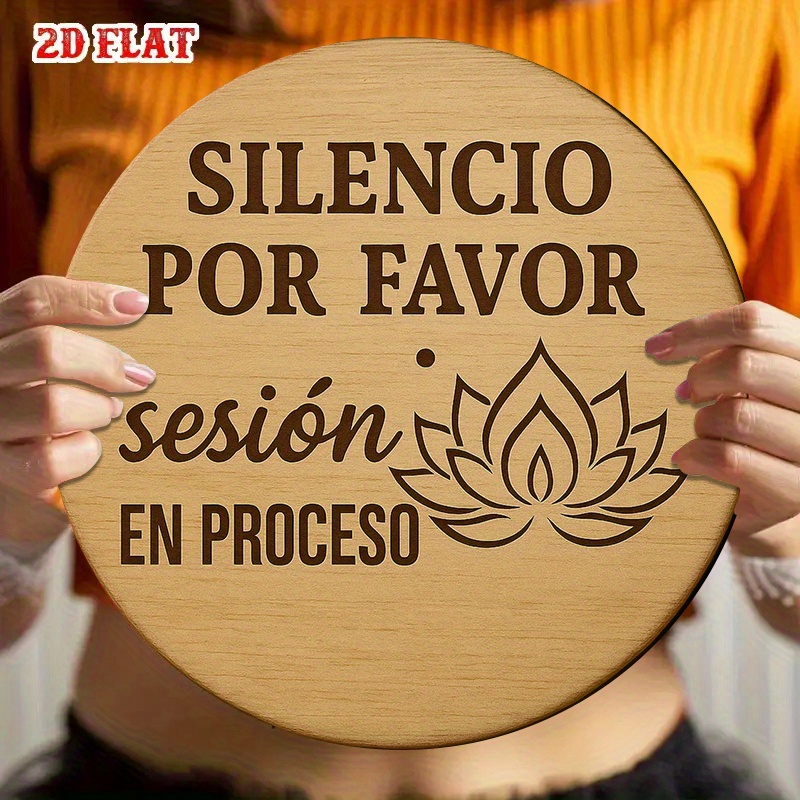 2D Metal Sign Silencio Por Fav - огляд і ціна Spa Wellness Yoga