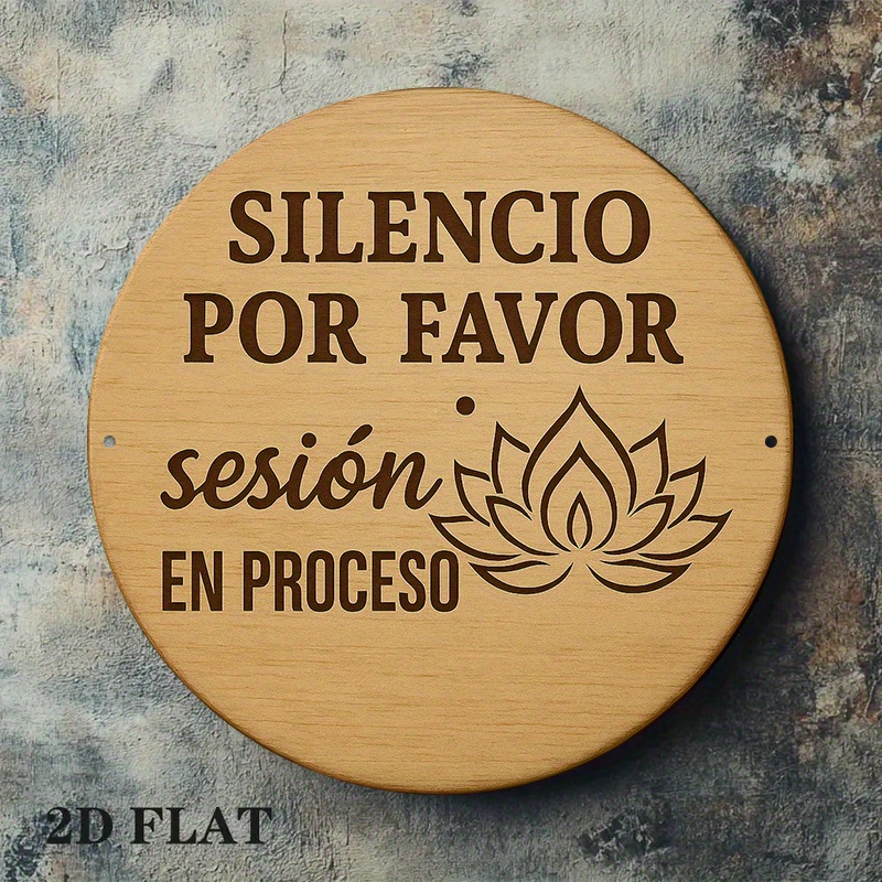 2D Metal Sign Silencio Por Fav - огляд і ціна Spa Wellness Yoga
