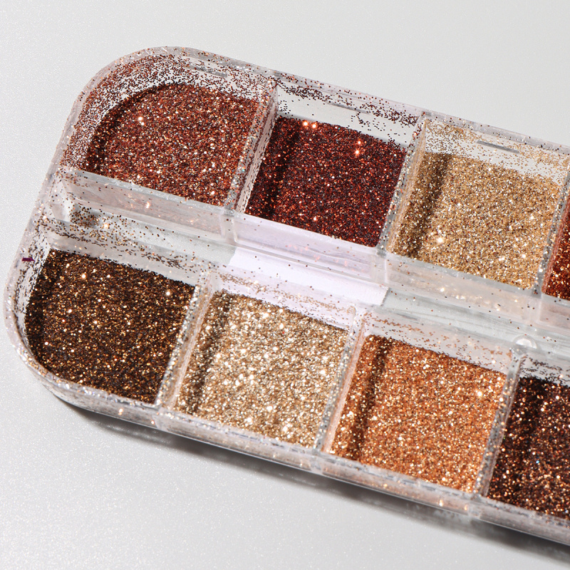 Shiny Coffee Brown Nail Glitte - огляд і ціна Sugar Scrub Coffee