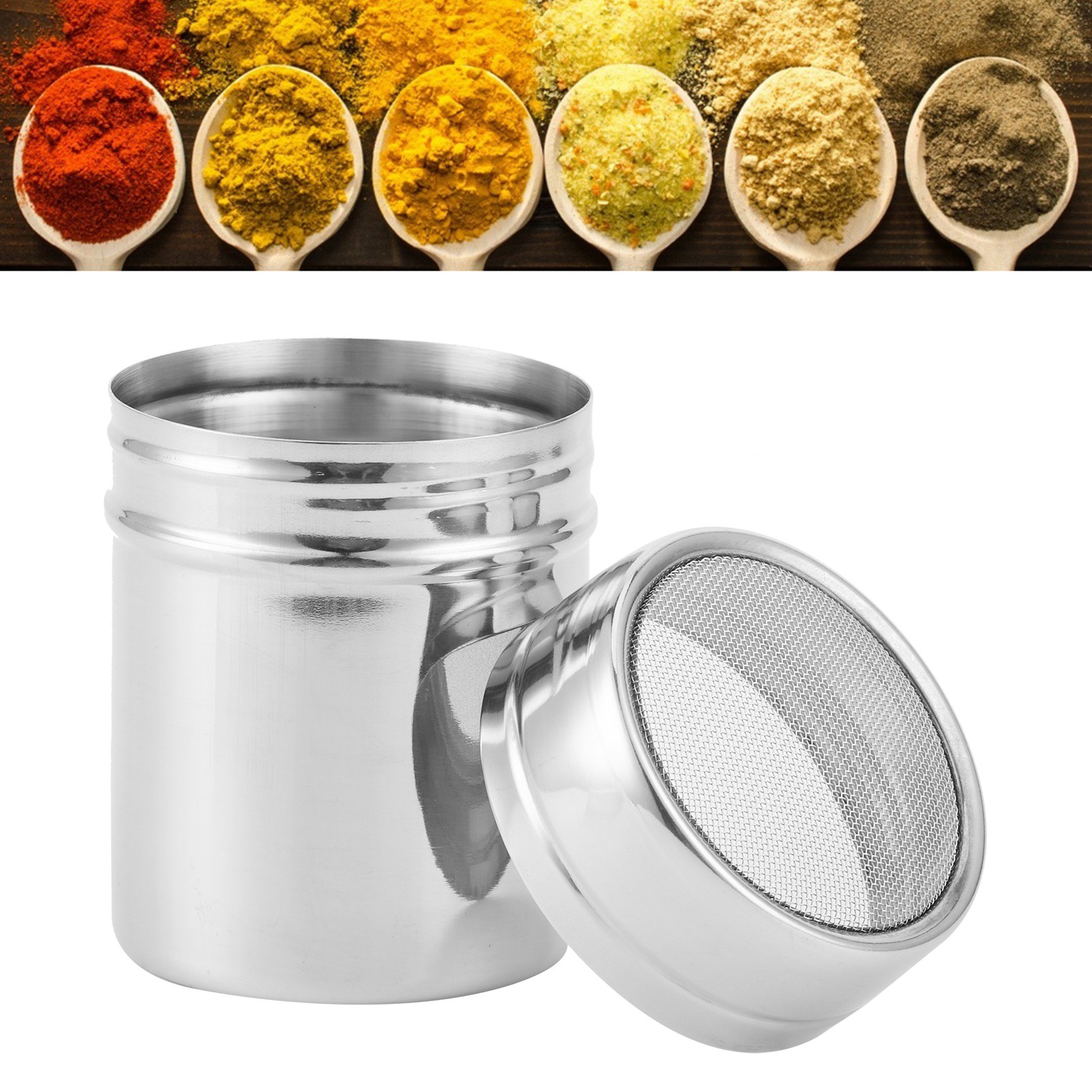 Fine Mesh Powder Shaker Stainl - огляд і ціна Sugar Scrub Coffee