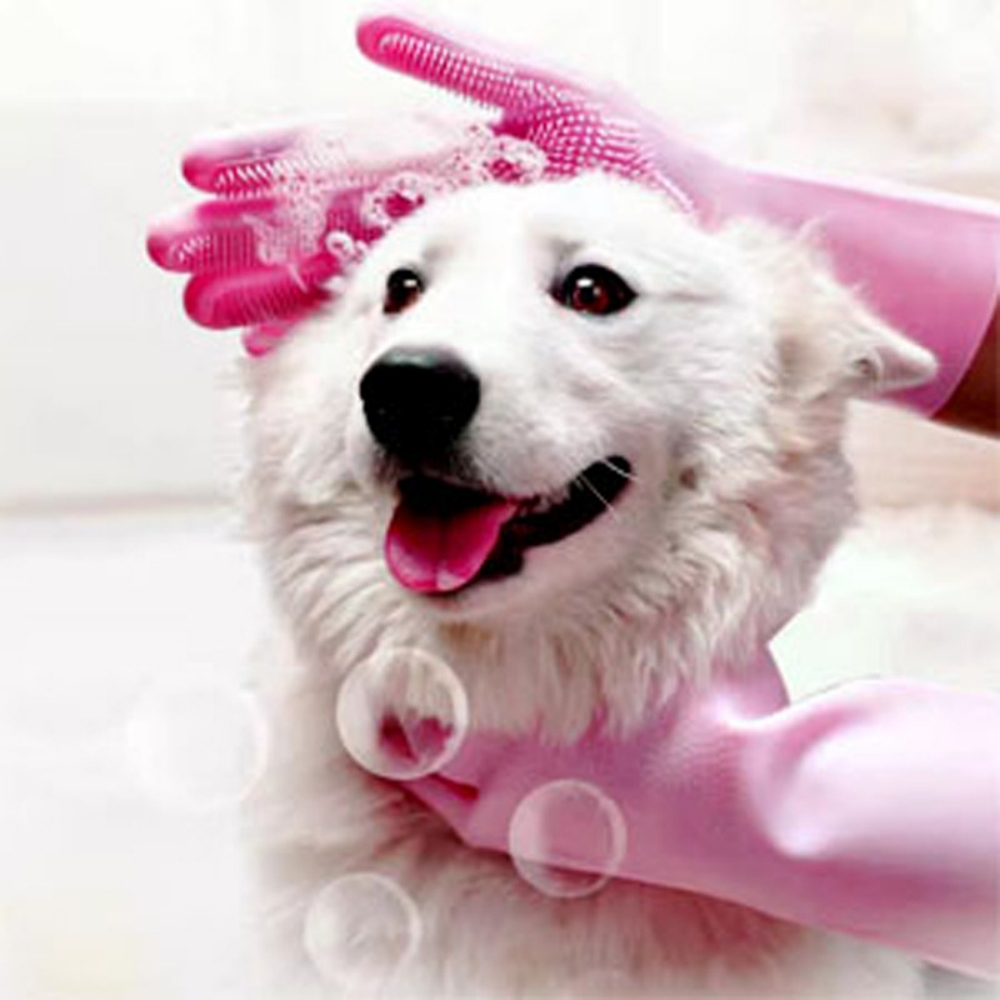 Pet Grooming Gloves for Dogs A - огляд і ціна Hair Spa Wellness